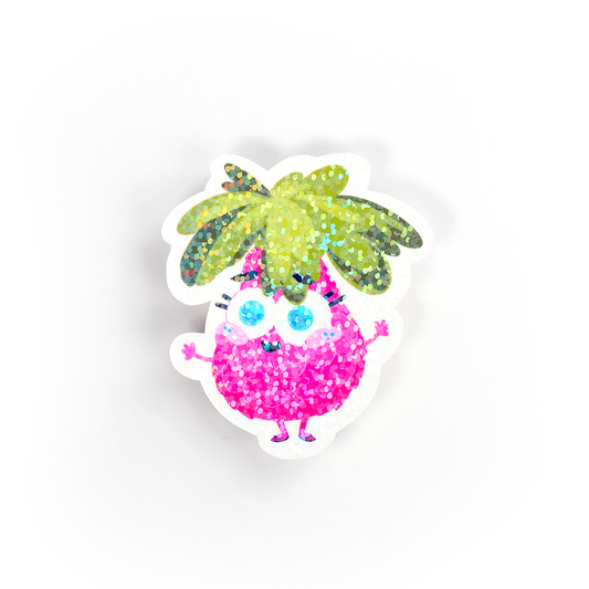 JULIESBUDDIES Pink Pineapple Individual Sticker