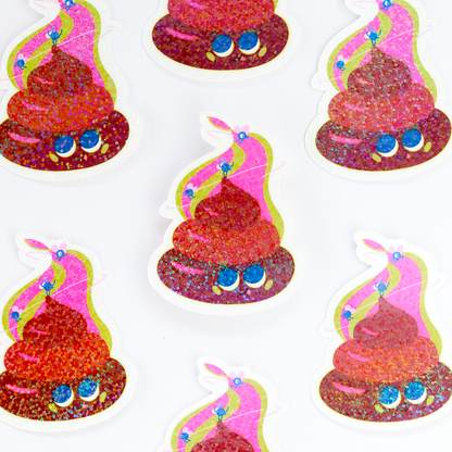 JULIESBUDDIES Happy Poop Individual Sticker