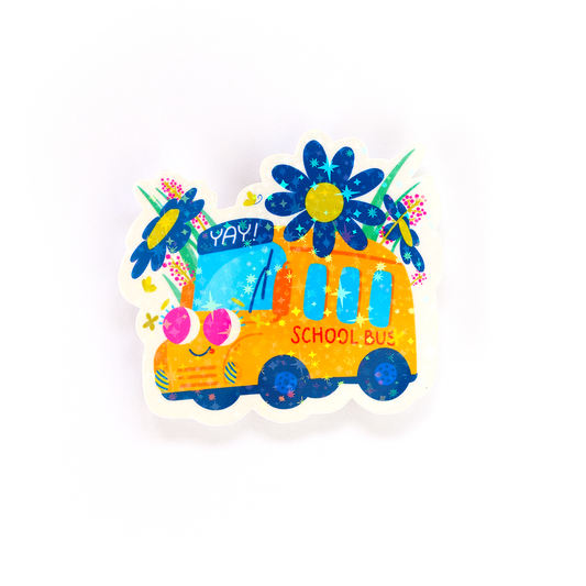 JULIESBUDDIES Yellow School Bus Individual Sticker
