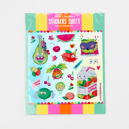 JULIESBUDDIES "Vitamined Celebration" Sticker Sheet