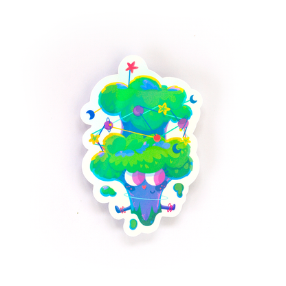 JULIESBUDDIES Autocollant individuel Brocoli cosmique