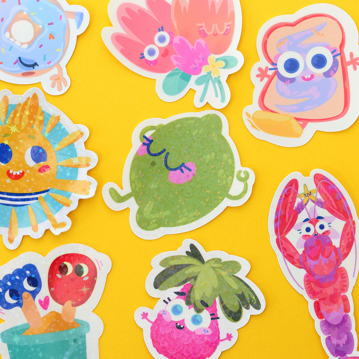 JULIESBUDDIES Meditating Lime Individual Sticker