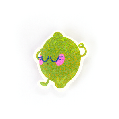 JULIESBUDDIES Meditating Lime Individual Sticker