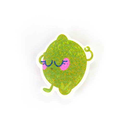 JULIESBUDDIES Meditating Lime Individual Sticker