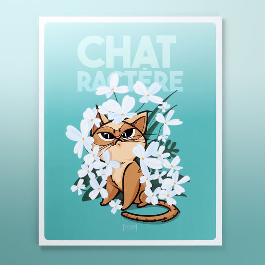 Affiche chat de caractère