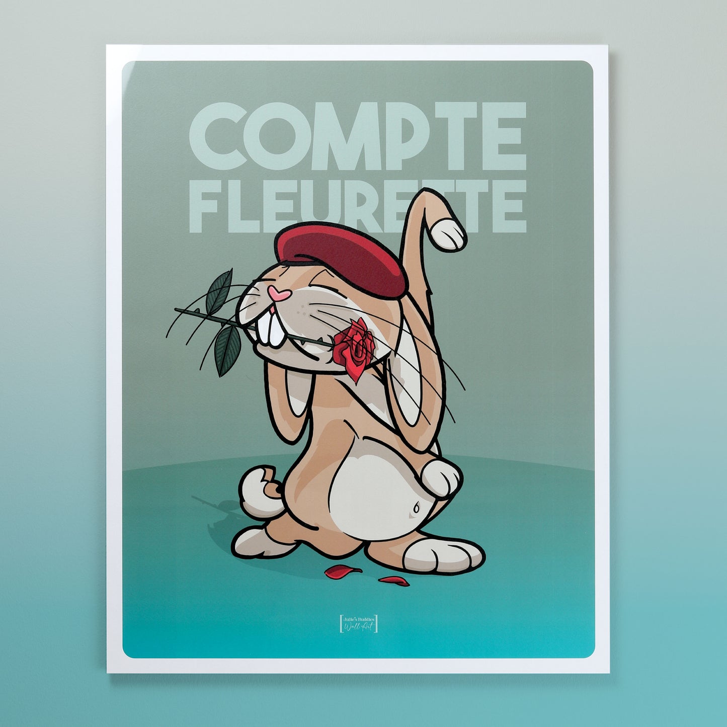 Affiche lapin amoureux