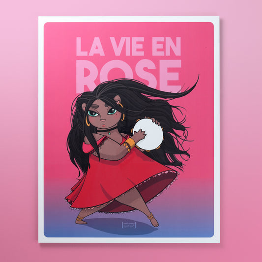 Affiche Ours "La vie en rose"